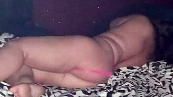 Stuffing a Dildo Deep in Her Fat Pussy