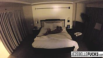 JEZEBELLE BOND HANGS OUT IN HER HOTEL ROOM, MASTURBATING SOLO
