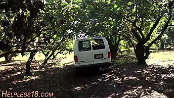 Teen Latina Hitchhiker Gagged in BDSM Deepthroat Session