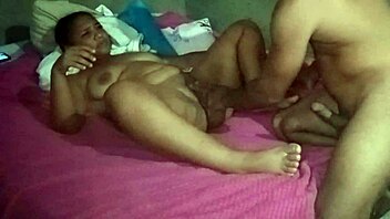 Amateur couple records Penelope Olsen's blowjob, pussy licking, doggystyle, creampie