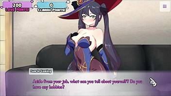Busty Masturbation: The Sexy Mona from Genshin Impact Gets Naked on the Casting Couch
