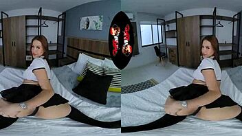Experience the ultimate virtual reality sex with a stunning Latin teen