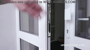 European beauty gets a double penetrated and licks her way to orgasm