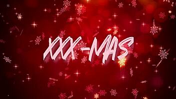 Brazilian blonde enjoys holiday fun with interracial partner