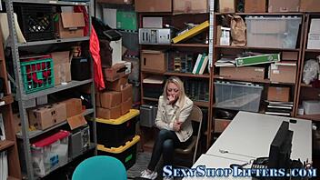 blonde teen burglar caught in reality hardcore action gets facial reward 😈