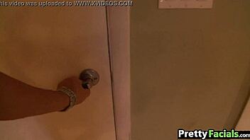 Pretty teen Elizabeth Bentley gets facial cumshot in wild scene