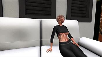 Black Neighbor Assfucks Blonde Wife On Couch