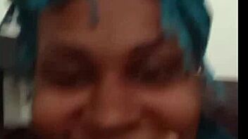 Tristina Millz, the squirt queen, shows wet blowjob skills.