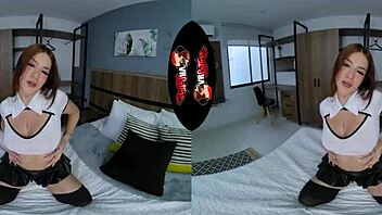 Stunning Latin Teen 18+ Body Pounded in VR