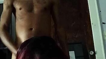 Chocolate bbw enjoys close-up treats in a relaxed setting