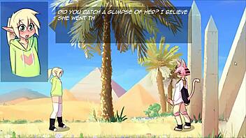 Anime gay group sex with crossdressing and double penetration