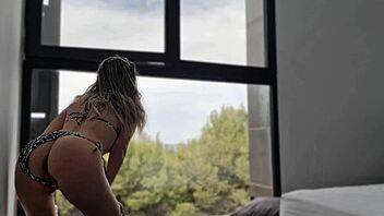 Close-Up Of Shaved Pussy During Intense Masturbation Leading To Creampie