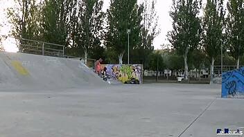 American teen participates in public activity against victor bloom