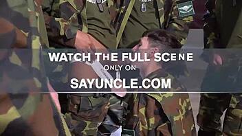 New Recruit Feels Clothes Ripped and Body Oiled