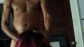 Chocolate bbw enjoys close-up treats in a relaxed setting