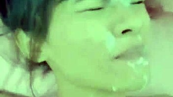 The ladyboy receives a massive cumshot facial in this steamy scene with intense shemale action.