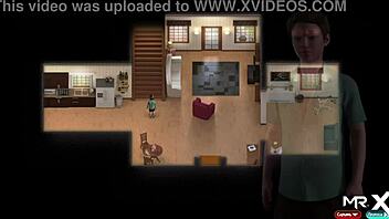 Erotic Hentai Gameplay with a Hot Wife and a Creampie