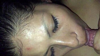 Watch Cum Fill Mouth in Slow Motion Cam!