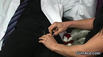 i's seein naughty looker get facial cumshot gulpin jism