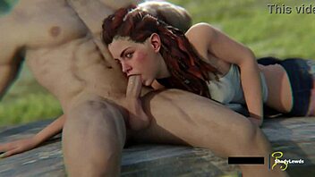Aloy Gives An Intense Blowjob While Fully Clothed!