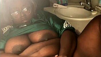 She busts a nut at 3am with her satisfier toy.