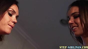 Inked Stepteen 18+ Licks Vag With Big Tits Scissoring!