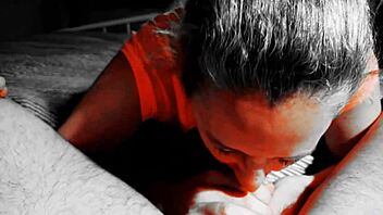 Milf bends over for dildo fucking followed by intense cock blowjob in doggystyle