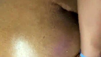 massaging my pregnant girlfriend's thick juicy booty in a relaxing session at home