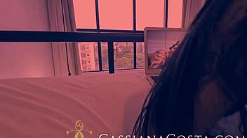 Naughty friend invites for lesbian fun