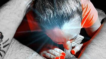 Milf bends over for dildo fucking followed by intense cock blowjob in doggystyle