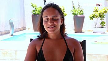 Cute Teen 18+ Giving Sensual Interview Before Anal Fun