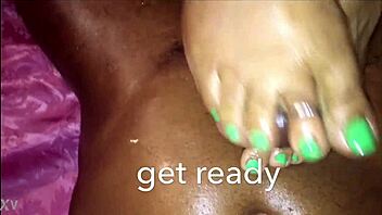 indian toes stroke monster cock