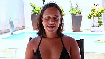 Cute Teen 18+ Giving Sensual Interview Before Anal Fun