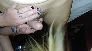 teen 18+ blonde slut sucks cock deep in homemade clip