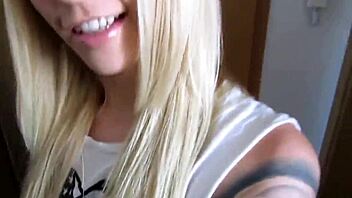 this perfect blond girl just got her pussy creampied in the most amazing way