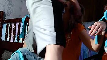 Girl is tied up and facefucked intensely in hardcore scene.