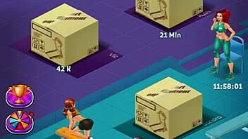 Hot Gym Session Turns Into Wild Cartoon Action With Amateurs