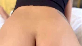 Sexy asian girl enjoys licking and riding big black cock