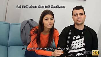 Hunt4k Kurva platí za přání přítele svou těsnou píčou