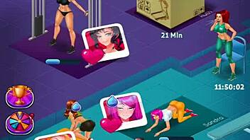 Hot Gym Session Turns Into Wild Cartoon Action With Amateurs