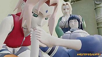 hey, wanna play a naruto sex game with this brunette teen 18+ at home?