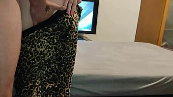 Amateur MILF caught in the act by stepson