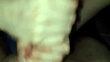 Blonde teen gets a huge load in her mouth