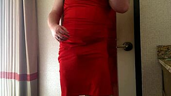 Hot gay shows off his undressing skills at a hotel
