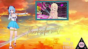 i'm so horny for makima power futa in honey select2, she gives blowjob and handjob then we have sex and cumshot uncensored gameplay