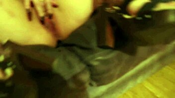 Watch a tattooed teen with pierced nipples give a blowjob and take it in her pussy