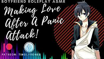 After a panic: Intimate making love with a male voice