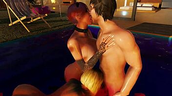 Forbidden Holiday Party with Three Sexy Guests