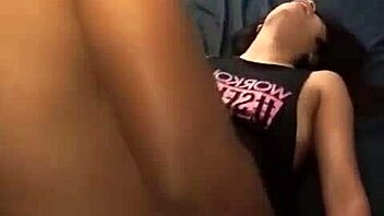 Mexican guy fucks his cousin hard at night in the bedroom