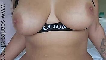 Slutty teacher orgasms hard on her big ass with new toy.